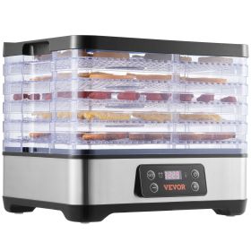 Food Dehydrator Machine, 5-Tray Fruit Dehydrator, 300W Electric Food Dryer w/ Digital Adjustable Timer & Temperature for Jerky, Herb, Meat, Beef