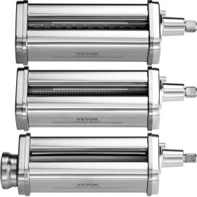 Pasta Attachment for KitchenAid Stand Mixer, Stainless Steel Pasta Roller Cutter Set Including Pasta Sheet Roller, Spaghetti and Fettuccine Cutte