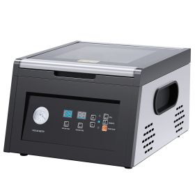Chamber Vacuum Sealer, 380W Vacuum Pump Power, Sealing Bag Packing Machine for Wet Foods, Meat, Compact Design with 11.5 in Sealing Length
