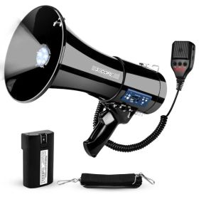 5 Core Megaphone 50W Bluetooth Rechargeable Portable Bullhorn 1100 Yards W Siren (Option: Withlight)