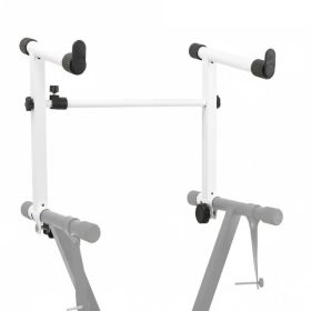 5 Core Keyboard Stand Adapter 2 Tier Adjustable Second Extension Add On For Digital Piano Stands (Option: White)
