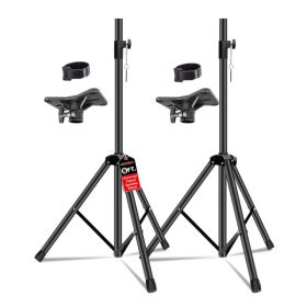 5 Core Speaker Stand Pair Height Adjustable Universal PA DJ Tripod Studio Monitor Stands Heavy Duty W 35mm Compatible Insert For Home On Stage In (Option: SSHD2PKBLKWOB)