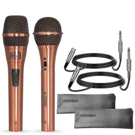 5Core XLR Microphone Dynamic Mic Karaoke Singing Studio Microfono Handheld Mics (Option: NeodymiumCopperFinish)